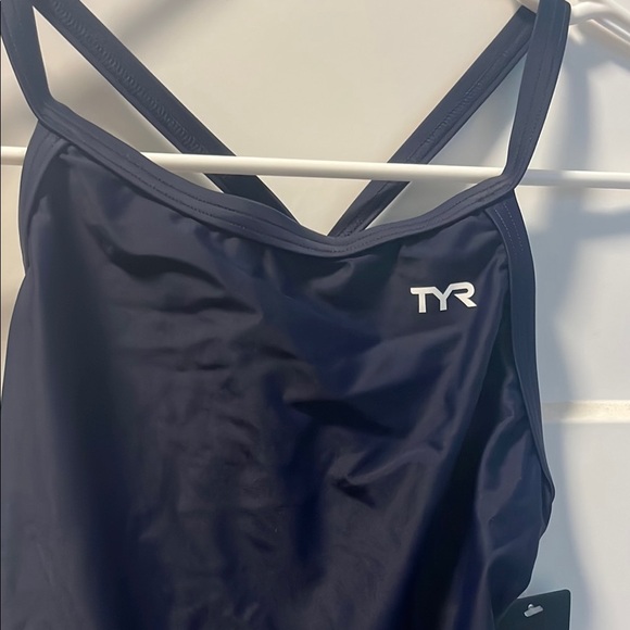 TYR Women's Navy One Piece Swimsuit - Picture 2 of 6